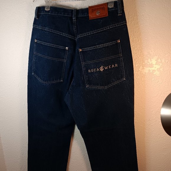Rocawear Other - Rocawear Jeans Baggy Y2K Dark Wash Embroiderd Spell Out 36X34